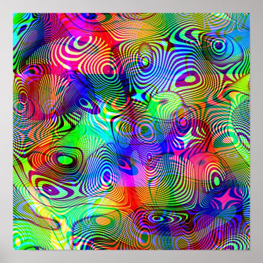 Psychedelic blobs poster (Voorkant)