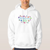 Psychedelic Blobs van Bex Ilsley Hoodie (Voorkant)