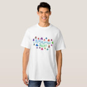 Psychedelic Blobs van Bex Ilsley T-shirt (Voorkant volledig)