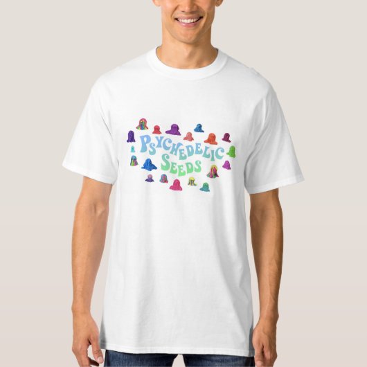 Psychedelic Blobs van Bex Ilsley T-shirt (Voorkant)