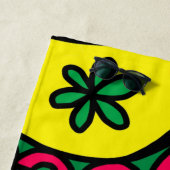 Psychedelic Bohemian Hippie Colorful Beach Towel Strandlaken (In situ)