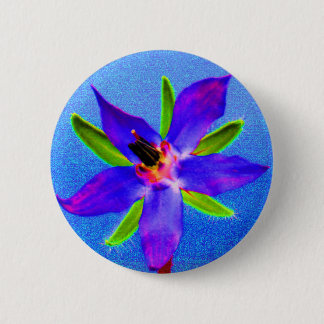 Psychedelic Borage Ronde Button 5,7 Cm