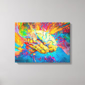 Psychedelic Brain Canvas Afdruk (Voorkant)