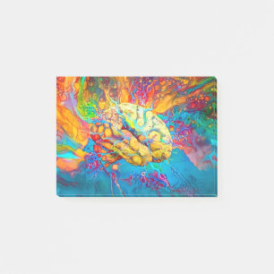 Psychedelic Brain Post-it® Notes