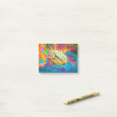 Psychedelic Brain Post-it® Notes (Op bureau)