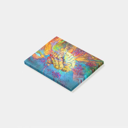 Psychedelic Brain Post-it® Notes (Schuin)