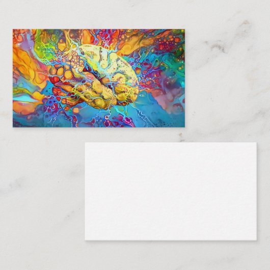 Psychedelic Brain Visitekaartje (Voorkant / Achterkant)