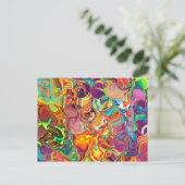 Psychedelic Briefkaart (Staand voorkant)
