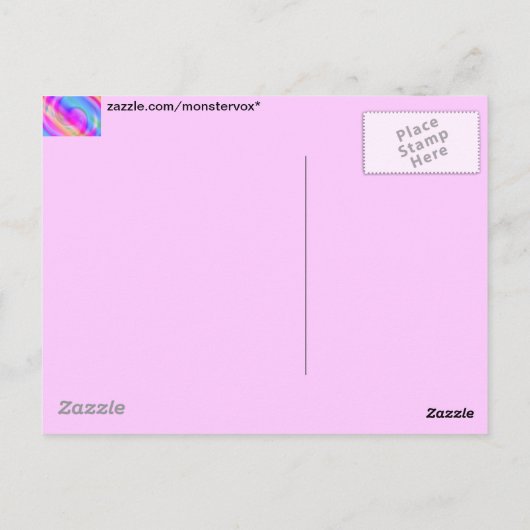 Psychedelic Briefkaart (Achterkant)
