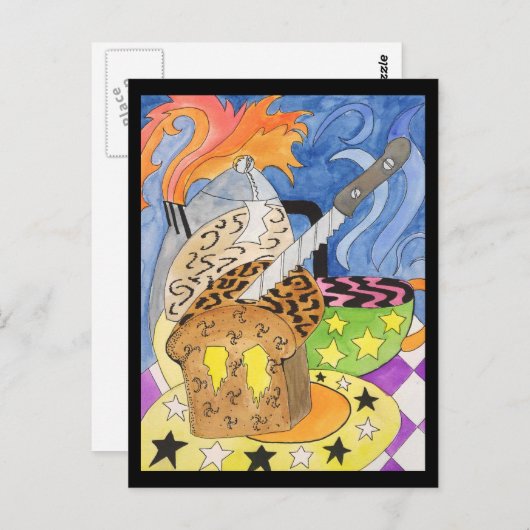 Psychedelic Brunch Briefkaart (Voorkant / Achterkant)