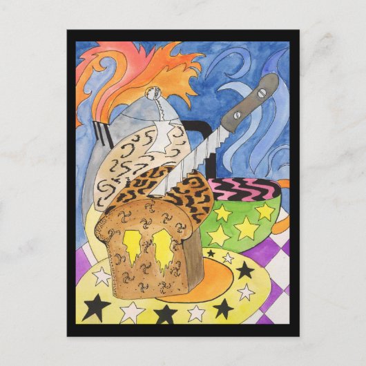 Psychedelic Brunch Briefkaart (Voorkant)