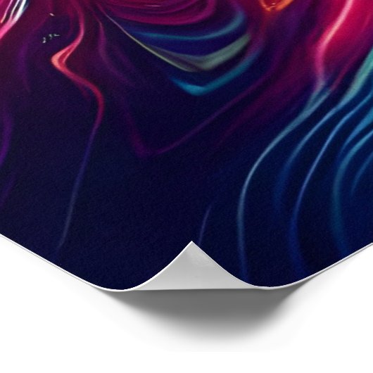 Psychedelic Buddha Art Poster - Vibrant Third Eye  (Hoek)