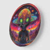 Psychedelic buitenaardse vriend grote klok (Hoek)