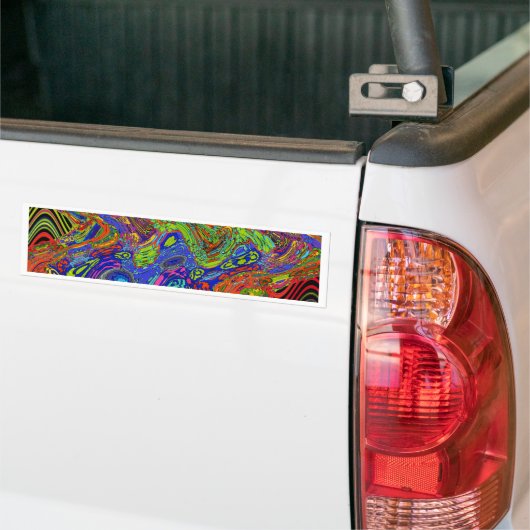 Psychedelic Bumpersticker (Op Truck)