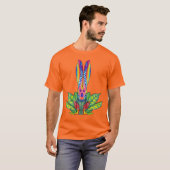 Psychedelic bunny t-shirt (Voorkant volledig)