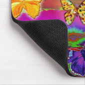 psychedelic Butterflies Mousepad Muismat (Hoek)