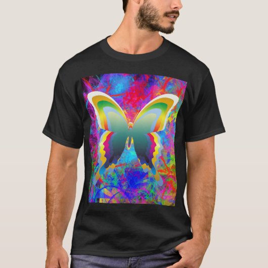 Psychedelic Butterflies T-shirt (Voorkant)