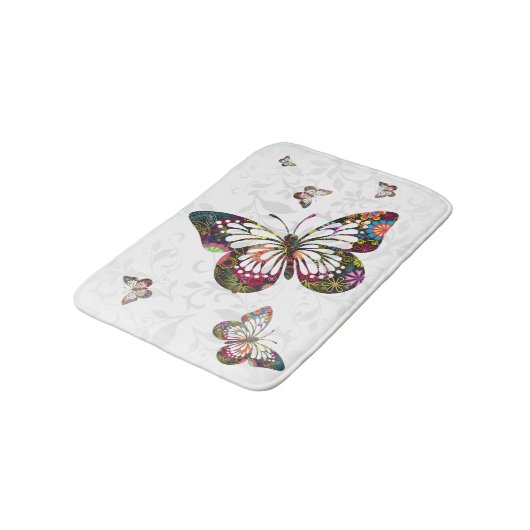 Psychedelic Butterfly Badmat (Gekanteld)
