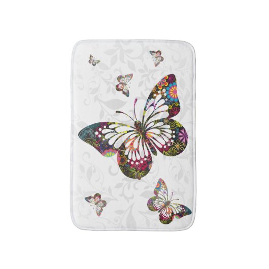 Psychedelic Butterfly Badmat (Voorkant Verticaal)