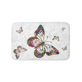 Psychedelic Butterfly Badmat