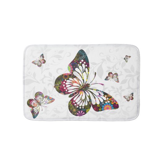 Psychedelic Butterfly Badmat (Voorkant)