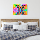 Psychedelic Butterfly Canvas Afdruk (Insitu (Slaapkamer))