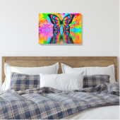 Psychedelic Butterfly Canvas Afdruk (Insitu (Slaapkamer))