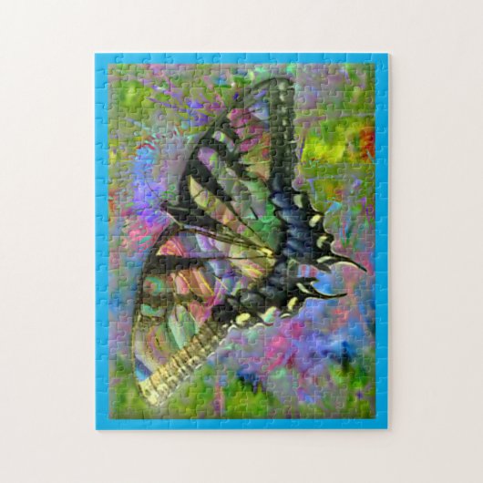 [Psychedelic Butterfly] Colorful Pastels Legpuzzel (Verticaal)