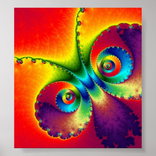 Psychedelic Butterfly Poster (Voorkant)