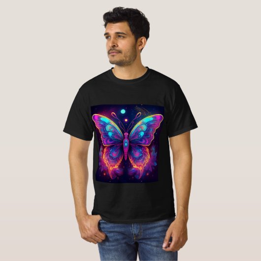Psychedelic Butterfly T-shirt (Voorkant volledig)