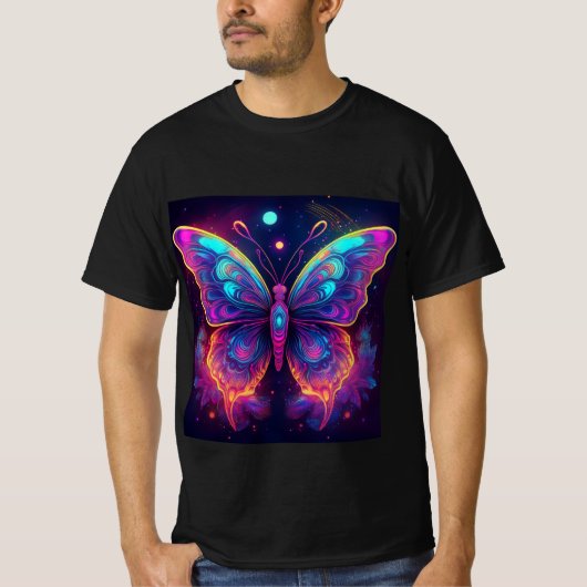 Psychedelic Butterfly T-shirt (Voorkant)