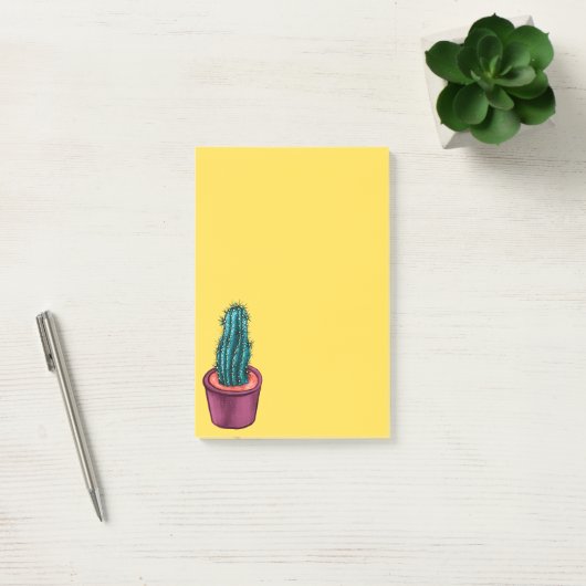 Psychedelic Cactus Trippy Succulent Post-it® Notes (Kantoor)