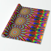 Psychedelic Cadeaupapier (Uitgerold)