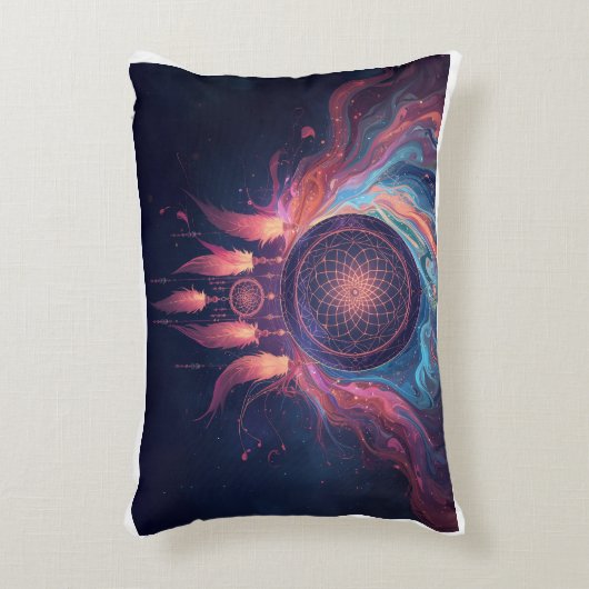 psychedelic camping cushiom accent kussen (Voorkant(Verticaal))