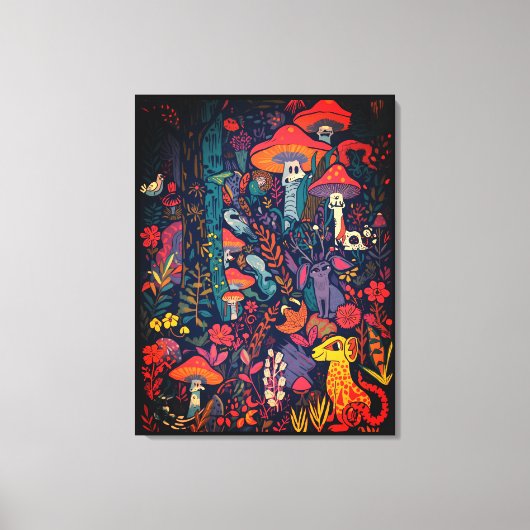 Psychedelic canvas print (Voorkant)