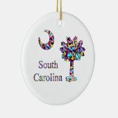 Psychedelic Carolina Palmetto Ornament (Rechts)