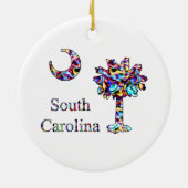 Psychedelic Carolina Palmetto Ornament (Achterkant)