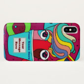 Psychedelic Case-Mate iPhone Case (Achterkant (horizontaal))