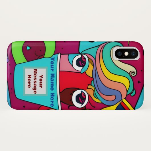 Psychedelic Case-Mate iPhone Case (Achterkant (horizontaal))