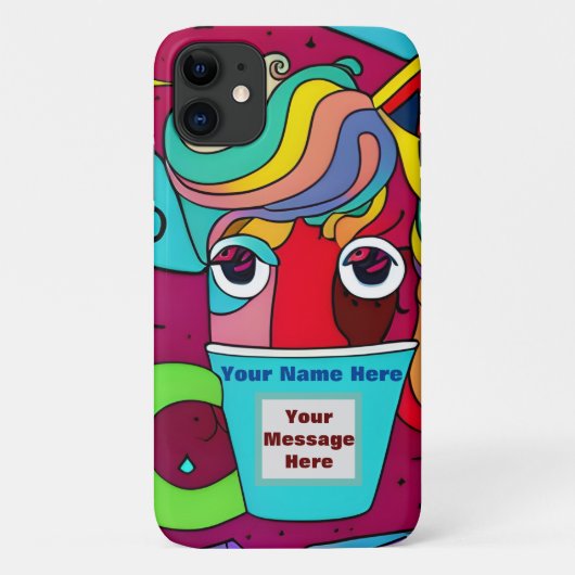 Psychedelic Case-Mate iPhone Case (Achterkant)