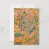 Psychedelic Cat by Louis Wain Bedankkaart (Voorkant)