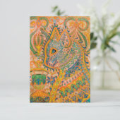 Psychedelic Cat by Louis Wain Bedankkaart (Staand voorkant)