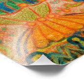 Psychedelic Cat by Louis Wain Foto Afdruk (Hoek)