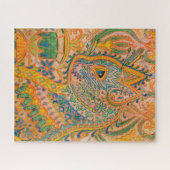 Psychedelic Cat by Louis Wain Legpuzzel (Horizontaal)