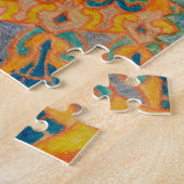 Psychedelic Cat by Louis Wain Legpuzzel (Zijkant)