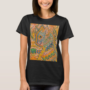 Psychedelic Cat by Louis Wain T-shirt