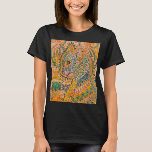 Psychedelic Cat by Louis Wain T-shirt (Voorkant)