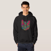 Psychedelic Cat Hoodie (Voorkant volledig)