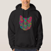 Psychedelic Cat Hoodie (Voorkant)