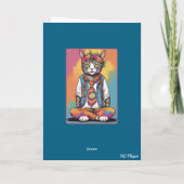 Psychedelic Cat Kaart (Achterkant)